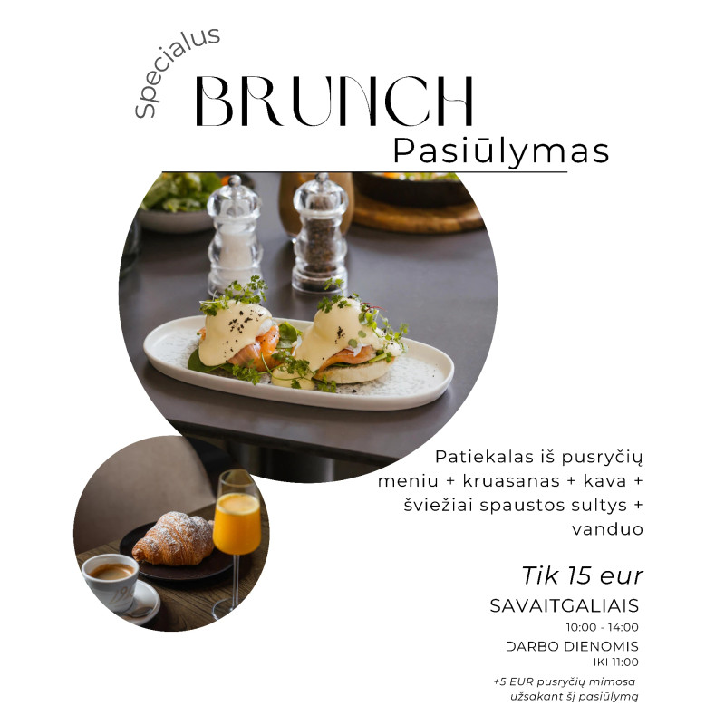 FORTAS | Specialus Brunch pasiūlymas tik 15 eur!
